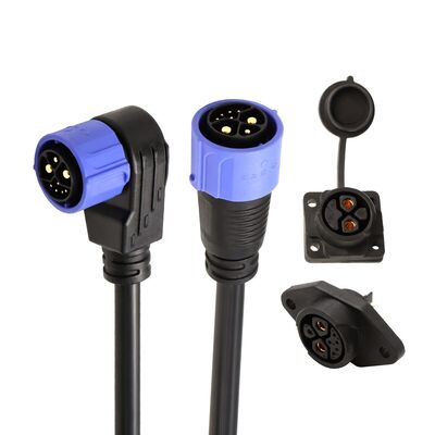 M25 IP67 Waterproof 50A EV Charging Connector for Electric Motorcycle & Scooter