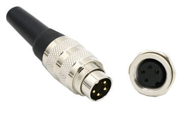 Receptacble Type With Rugged Metal Shells Rear Mount Female Male AISG Connector