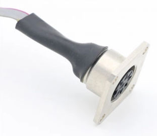 Customized Ribbon 8 Pin Waterproof Connector Square Female To JST Connector