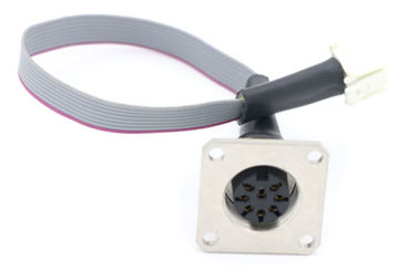 Customized Ribbon 8 Pin Waterproof Connector Square Female To JST Connector