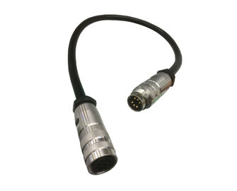 M16 M12 Pin Soldering Type Female To Male Connectors AISG Long Tail Assembly