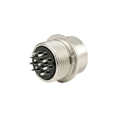 HR10A-10R-12PB Compatible 12-Pin Miniature Circular Connector Solder Type Receptacle
